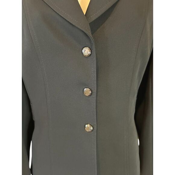 Tahari Arthur S. Levine Classic Black Blazer with Silver Buttons Professional 8 - Picture 6 of 12